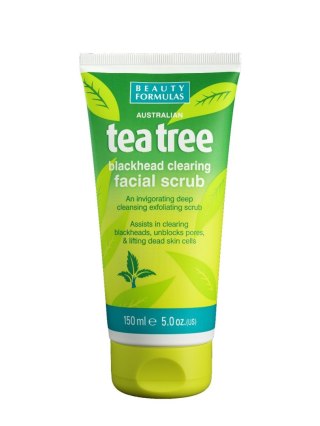 Beauty Formulas Tea Tree Peeling oczyszczający do twarzy 150ml