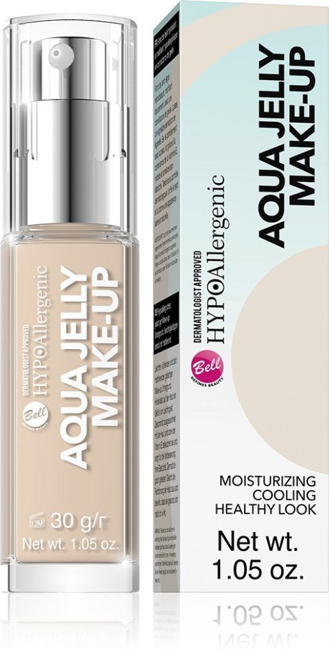 Bell Hypoallergenic Fluid Aqua Jelly nawilżająco-chłodzący nr 01 30g Bell Hypoallergenic Fluid Aqua Jelly nawilżająco-chłodzący nr 01 30g