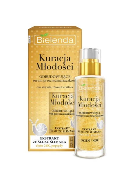 Bielenda Kuracja Młodości Odbudowujące serum przeciwzmarszczkowe na dzień i noc 30ml Bielenda Kuracja Młodości Odbudowujące serum przeciwzmarszczkowe na dzień i noc 30ml