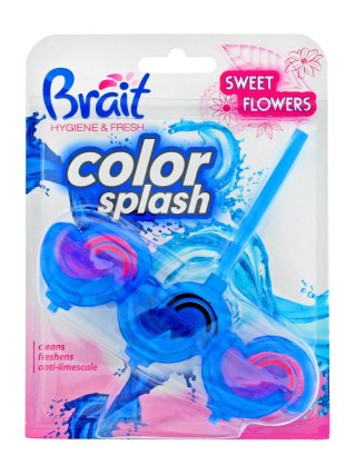 Brait Hygiene & Fresh Kostka toaletowa 2-fazowa Color Splash do WC Sweet Flowers 45g