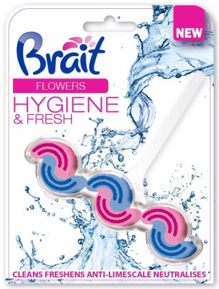 Brait Hygiene & Fresh Kostka toaletowa 2-fazowa do WC Flowers 45g