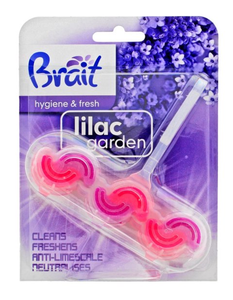 Brait Hygiene & Fresh Kostka toaletowa 2-fazowa do WC Lilac Garden 45g