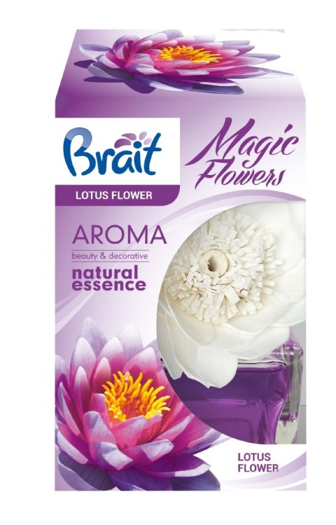 Brait Magic Flower Dekoracyjny Odświeżacz powietrza Lotus Flower 75ml Brait Magic Flower Dekoracyjny Odświeżacz powietrza Lotus Flower 75ml
