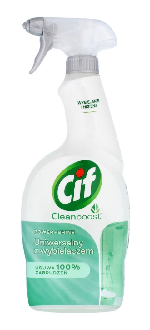 CIF Cleanboost Uniwersalny spray wybielający Power & Shine 750 ml