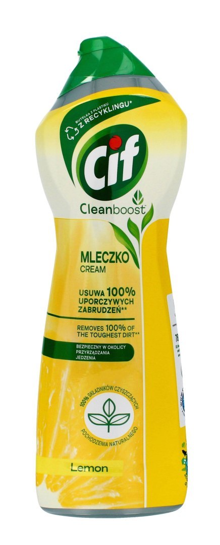 CIF Cream Lemon Mleczko do czyszczenia z mikrokryształkami 780 g