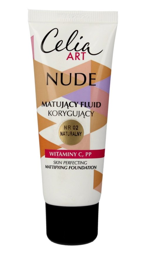 Celia Art Nude Matujący Fluid korygujący nr 02 naturalny 30ml