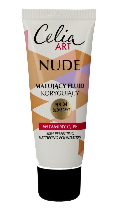 Celia Art Nude Matujący Fluid korygujący nr 04 słoneczny 30ml