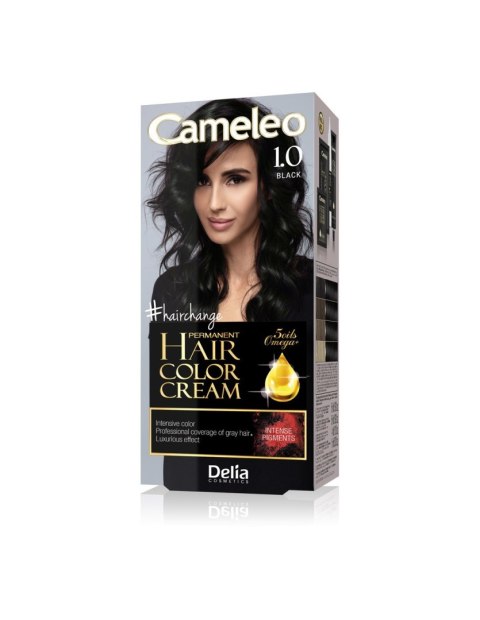 DELIA COSMETICS CAMELEO OMEGA Farba permanentna 1.0 Black