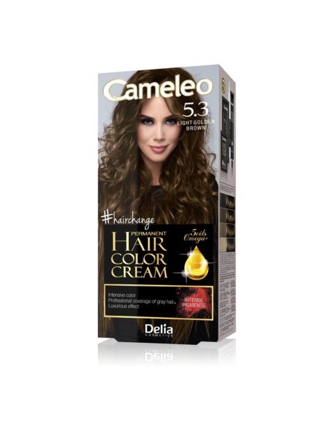 DELIA COSMETICS CAMELEO OMEGA Farba permanentna 5.3 Light Golden Brown DELIA COSMETICS CAMELEO OMEGA Farba permanentna 5.3 Light Golden Brown