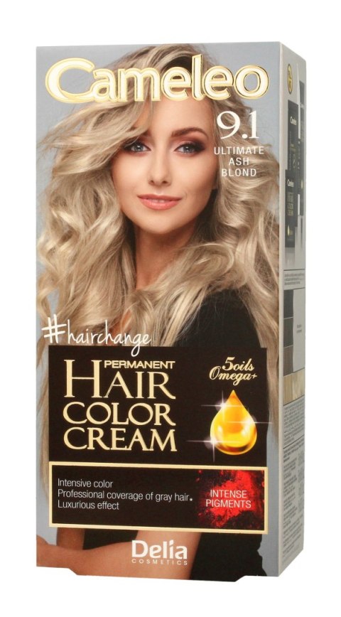 DELIA COSMETICS CAMELEO OMEGA Farba permanentna 9.1 Ultimate Ash Blond DELIA COSMETICS CAMELEO OMEGA Farba permanentna 9.1 Ultimate Ash Blond