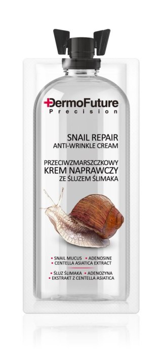 Dermofuture Precision Przeciwzmarszczkowy krem naprawczy ze śluzem ślimaka 12ml-saszetka