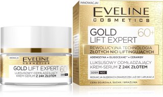 EVELINE Gold Lift Expert 60+ Luksusowy odmładzający krem-serum z 24k złotem dzień/noc 50 ml