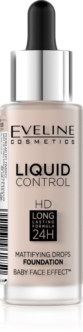 EVELINE Liquid Control HD Podkład do twarzy nr 005 Ivory 32 ml