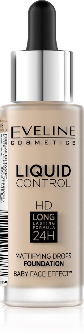 EVELINE Liquid Control HD Podkład do twarzy nr 015 Light Vanilla 32 ml