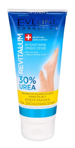 EVELINE Revitalum Nawilżający krem-maska na zrogowacenia - 30% Urea skarpetki złuszczające 100 ml