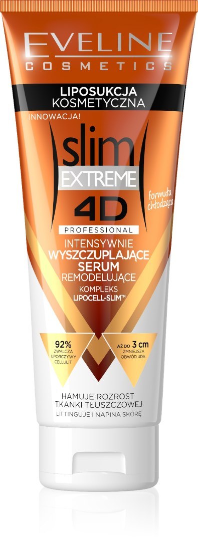 EVELINE Slim Extreme 4D Intensywnie wyszczuplające serum remodelujące - Liposukcja Kosmetyczna 250 ml