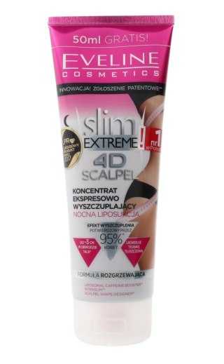 EVELINE Slim Extreme 4D Scalpel koncentrat ekspresowo wyszczuplający nocna liposukcja 250 ml