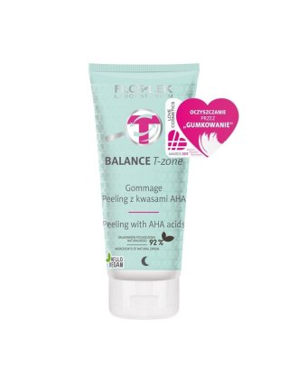 Floslek BALANCE T-ZONE Gommage Peeling z kwasami AHA 125g