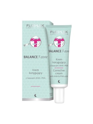 Floslek BALANCE T-ZONE Krem korygujący z kwasami AHA i PHA 50 ml