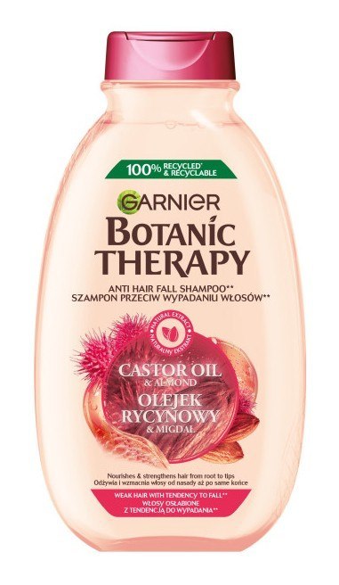 GARNIER Botanic Therapy Szampon Olejek Rycynowy i Migdał do włosów osłabionych i łamliwych 400 ml GARNIER Botanic Therapy Szampon Olejek Rycynowy i Migdał do włosów osłabionych i łamliwych 400 ml