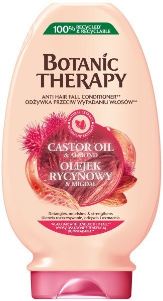 GARNIER Botanic Therapy Wzmacniająca Odżywka Olejek Rycynowy & Migdał do włosów osłabionych 200 ml