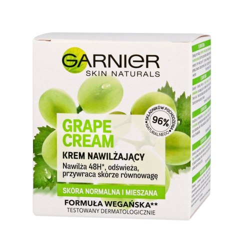 GARNIER Skin Naturals Botanical Grape Extract Krem nawilżająco-odświeżający 50 ml GARNIER Skin Naturals Botanical Grape Extract Krem nawilżająco-odświeżający 50 ml