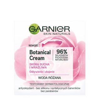 GARNIER Skin Naturals Botanical Rose Water Krem odżywienie i ukojenie 50 ml