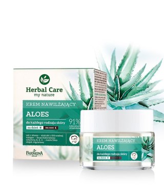 HERBAL CARE Krem nawilżający Aloes z inuliną dzień/noc 50 ml