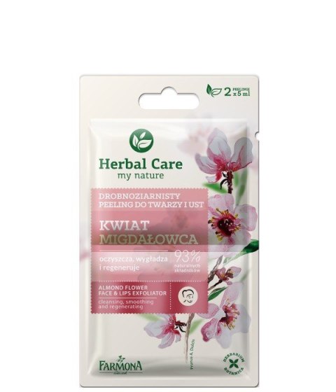 HERBAL CARE Peeling drobnoziarnisty do twarzy Kwiat Migdałowca 2 x 5 g