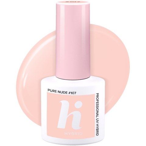 HI HYBRID Lakier hybrydowy Date #107 Pure Nude 5 ml HI HYBRID Lakier hybrydowy Date #107 Pure Nude 5 ml