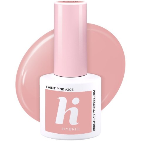 HI HYBRID Lakier hybrydowy Date #205 Faint Pink 5 ml HI HYBRID Lakier hybrydowy Date #205 Faint Pink 5 ml