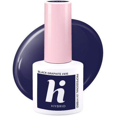 HI HYBRID Lakier hybrydowy Date #415 Black Graphite 5 ml HI HYBRID Lakier hybrydowy Date #415 Black Graphite 5 ml