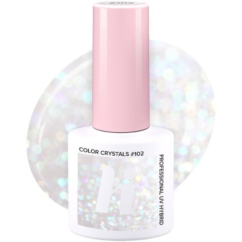 HI HYBRID Lakier hybrydowy Party #102 Color Crystals 5 ml HI HYBRID Lakier hybrydowy Party #102 Color Crystals 5 ml