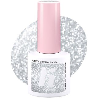 HI HYBRID Lakier hybrydowy Party #104 White Crystals 5 ml