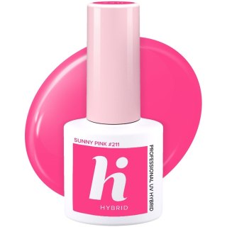 HI HYBRID Lakier hybrydowy Party #211 Sunny Pink 5ml