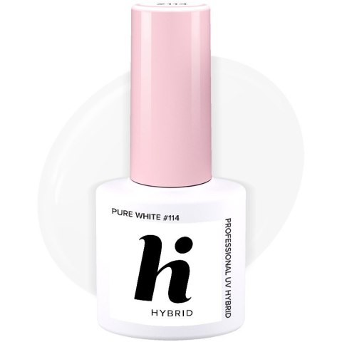 HI HYBRID Lakier hybrydowy Sport #114 Pure White 5 ml HI HYBRID Lakier hybrydowy Sport #114 Pure White 5 ml