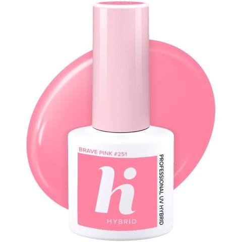 HI HYBRID Lakier hybrydowy Sport #251 Brave Pink 5 ml HI HYBRID Lakier hybrydowy Sport #251 Brave Pink 5 ml