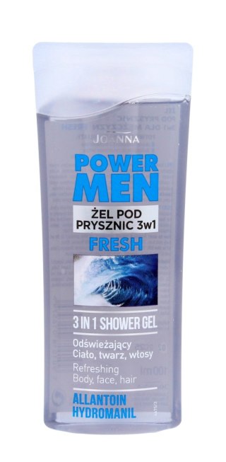 JOANNA Power Men Żel pod prysznic 3w1 Fresh - Alantoina i Hydromanil 100 ml