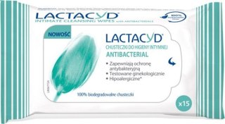 LACTACYD Antibacterial Chusteczki do higieny intymnej 1 op. - 15 szt.