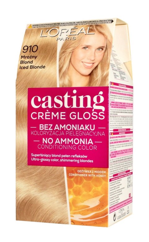 LOREAL Casting Creme Gloss Krem koloryzujący nr 910 Mroźny Blond 1op. LOREAL Casting Creme Gloss Krem koloryzujący nr 910 Mroźny Blond 1op.