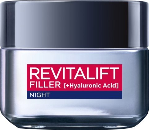 LOREAL Revitalift Filler Krem anti-age 40+ na noc - hialuronowe wypełnienie 50 ml