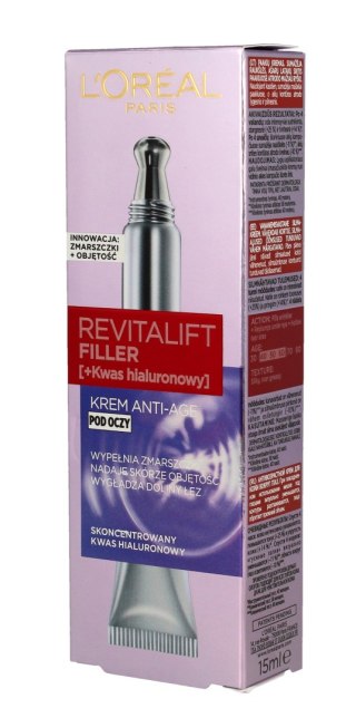 LOREAL Revitalift Filler Krem anti-age pod oczy 15 ml
