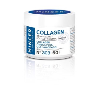 MINCER Collagen N303 60+ Odmładzający krem półtłusty do twarzy 50 ml