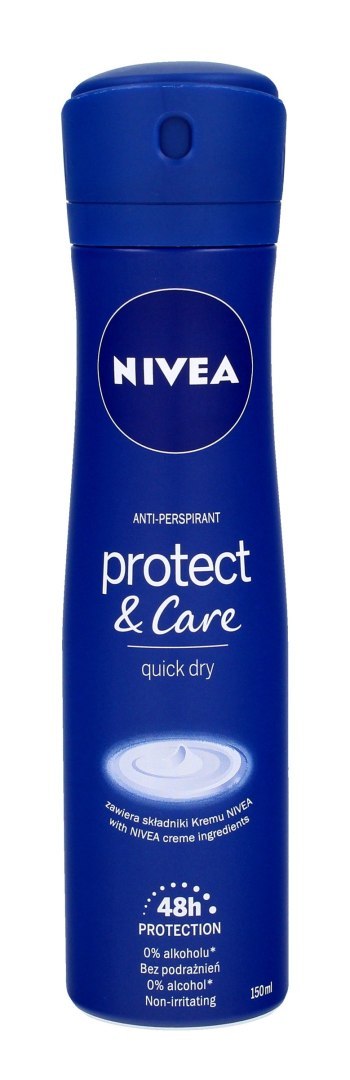 NIVEA Antyperspirant damski w sprayu Protect & Care 150 ml NIVEA Antyperspirant damski w sprayu Protect & Care 150 ml