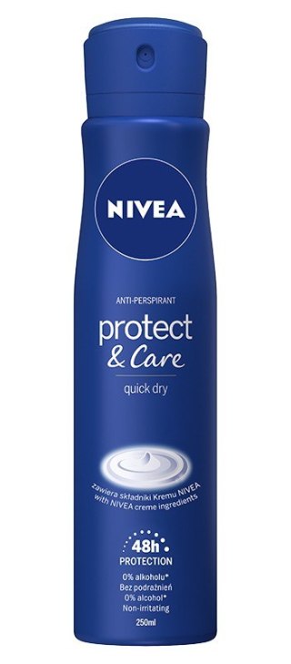 NIVEA Antyperspirant damski w sprayu Protect & Care 250 ml
