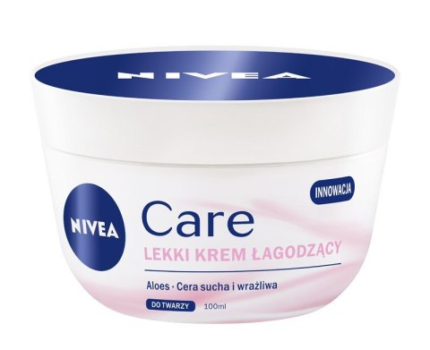 NIVEA Care Lekki krem łagodzący do cery suchej i wrażliwej 100 ml NIVEA Care Lekki krem łagodzący do cery suchej i wrażliwej 100 ml