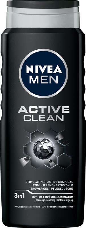 NIVEA MEN Żel pod prysznic Active Clean 500 ml