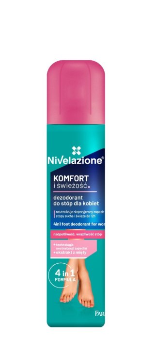 NIVELAZIONE Dezodorant do stóp dla kobiet 4w1 Komfort i świeżość 180 ml