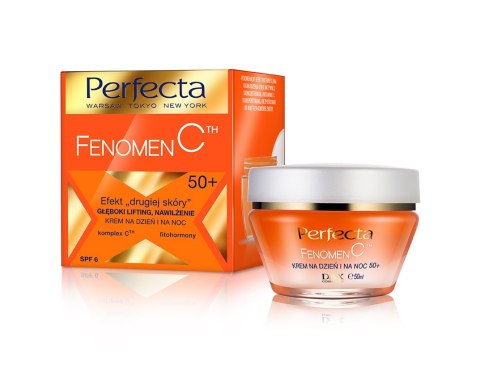 PERFECTA Fenomen C 50+ Krem na dzień i na noc Efekt drugiej skóry, Głęboki lifting, Nawilżenie 50 ml