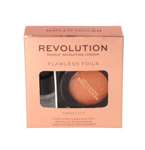 REVOLUTION Flawless Foils metaliczny cień do powiek+baza